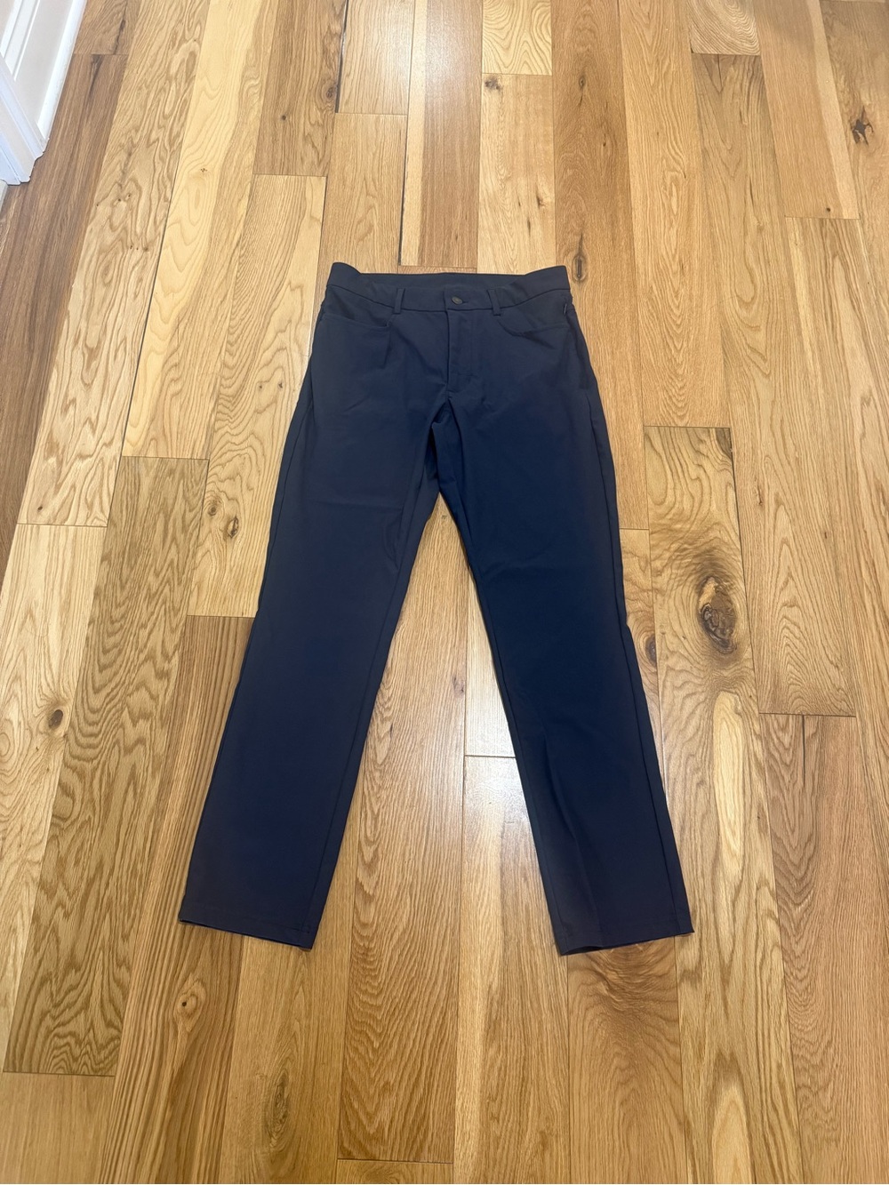 Men's Slim Straight Navy Performance Pants Size 30x30